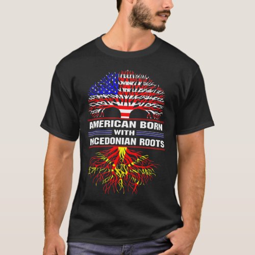 American Born with Macedonian Roots T_Shirt