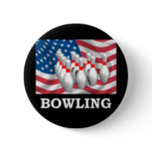 American Bowling Pinback Button