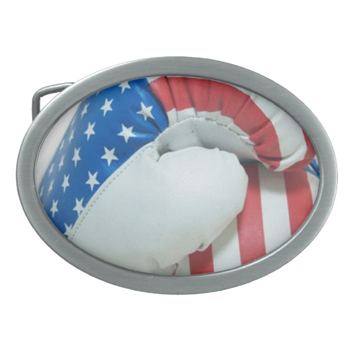 American Boxing Gloves Belt Buckle