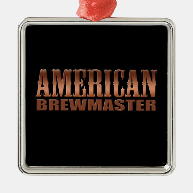 american brewmaster home brewer beer metal ornament (Front)