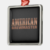 american brewmaster home brewer beer metal ornament (Left)