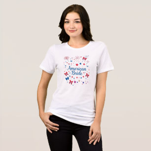 American Bride - Patriotic 4th of July Bachelorett Tri-Blend Shirt