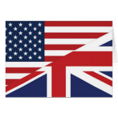 American - British Combined Flag (Front Horizontal)