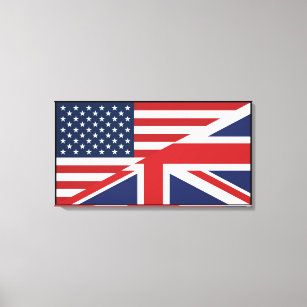 American - British Combined Flag Canvas Print