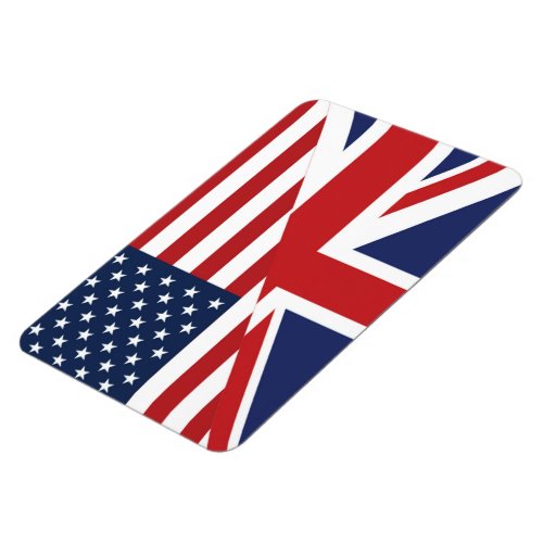 American _ British Combined Flag Magnet