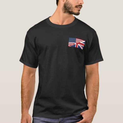 American _ British Combined Flag T_Shirt