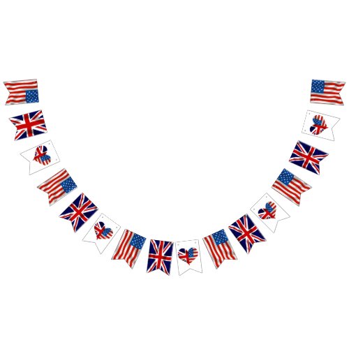 American  British flags Royal Anniversary Wedding