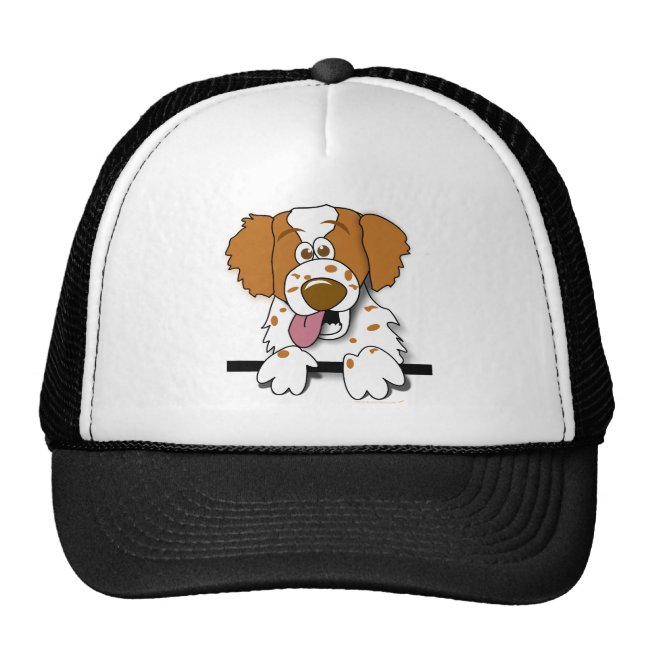 American Brittany Spaniel Cute Cartoon Dog Trucker Hat
