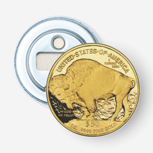 "American Buffalo 2006 Proof-US Treasury Coin" Bottle Opener (Front)