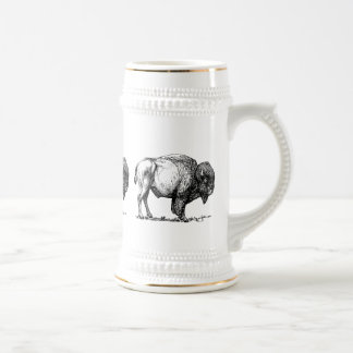 American Buffalo Bison Beer Stein