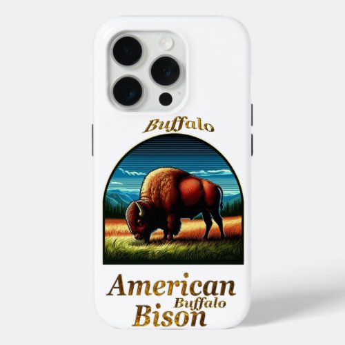 American Buffalo Bison iPhone 15 Pro Case