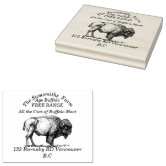 American Buffalo Bison Family Farm Rubber Stamp Zazzle