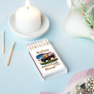 American Buffalo Bison Matchboxes