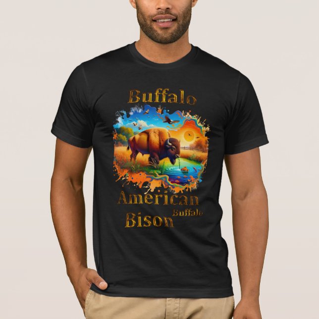 American Buffalo Bison T-Shirt (Front)