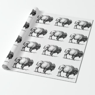 American Buffalo Bison Wrapping Paper
