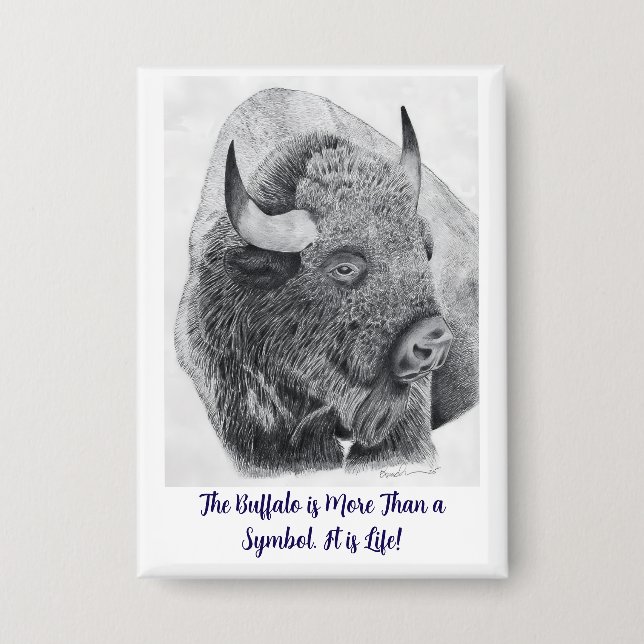 American Buffalo Button (Front)