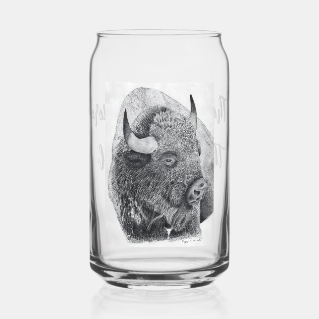 American Buffalo Can Glass (Front)