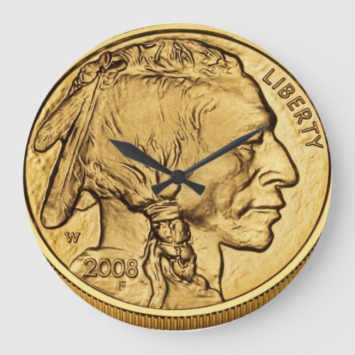 American Buffalo Gold Bullion Coin Large Clock