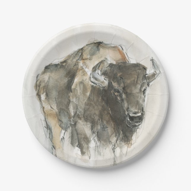 American Buffalo I Paper Plates (Front)