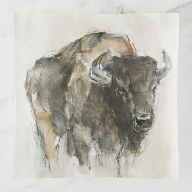 American Buffalo I Trinket Tray (Front)
