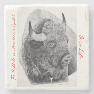 American Buffalo Stone Coaster