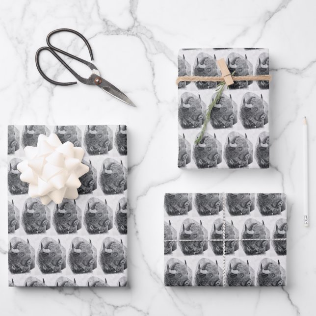 American Buffalo Wrapping Paper Sheets (Front)