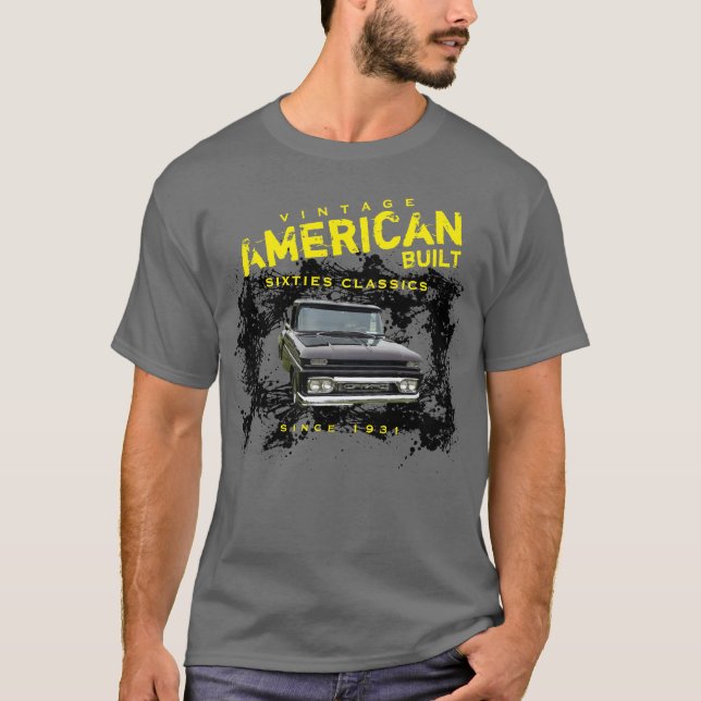 American Built Sixties Classics Any Name & Date T-Shirt (Front)