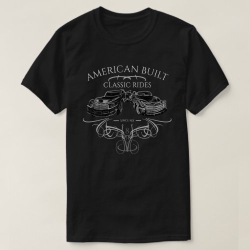 American Built Vintage Iron Trucks Gray Pinstripes T_Shirt