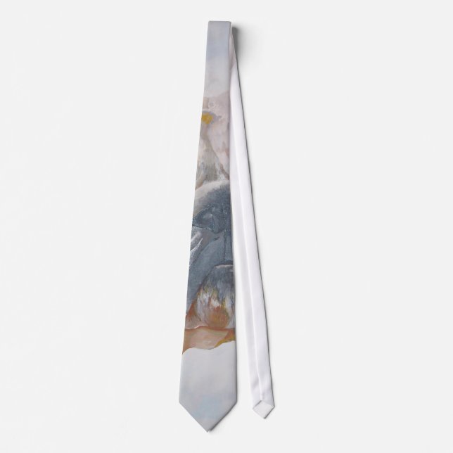 American Bulldog Artistic Pet Portrait Tie (Front)