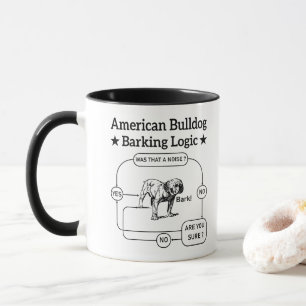 American Bulldog Barking Logic Dogs Lovers Puppy Mug