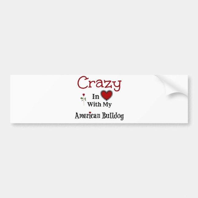 American Bulldog Bumper Sticker (Front)