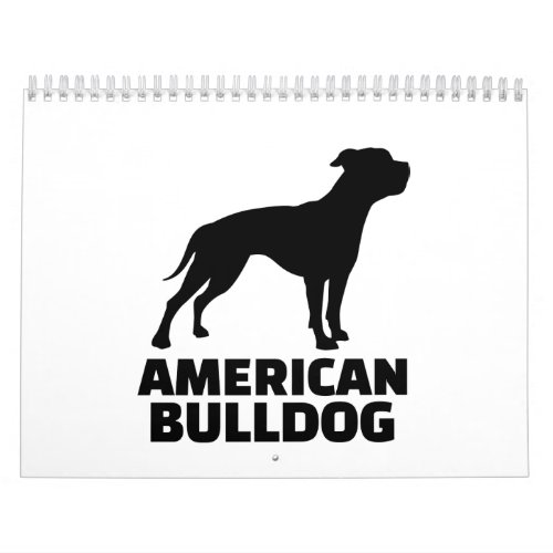 American Bulldog Calendar