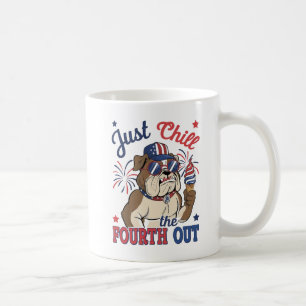 American Bulldog Chill the 4th Out Coffee Mug