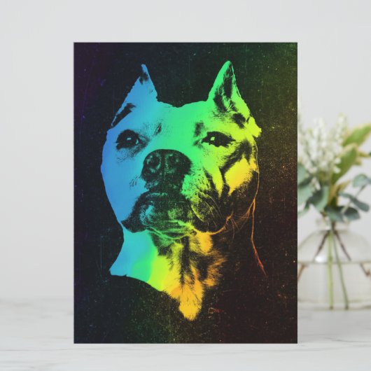 American Bulldog Colorful Gift (Standing Front)