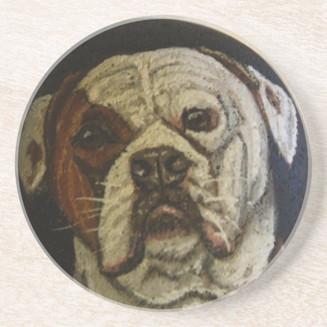 American Bulldog Drink Coaster (Front)