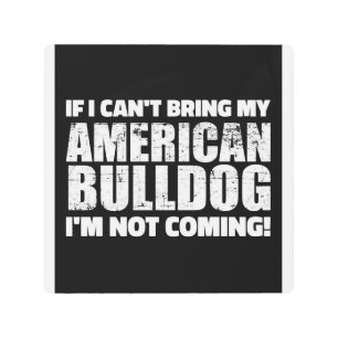 American Bulldog English Bulldog Lover Gift Metal Print