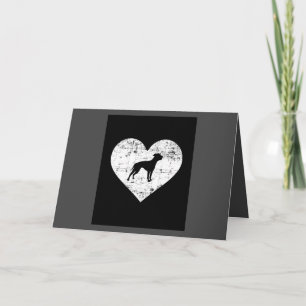 American Bulldog Heart Dog Holiday Card