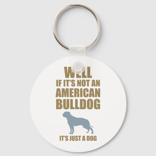 American Bulldog Keychain