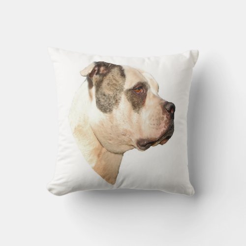 American Bulldog Pillow2 Throw Pillow