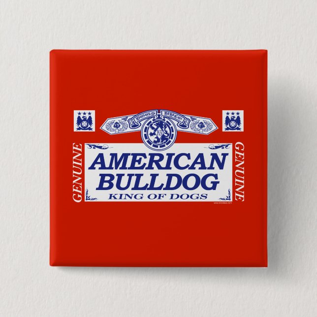 American Bulldog Pinback Button (Front)