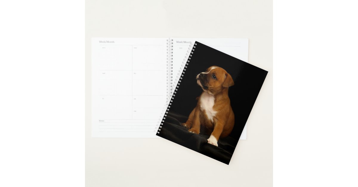 American Bulldog Puppy Planner Zazzle