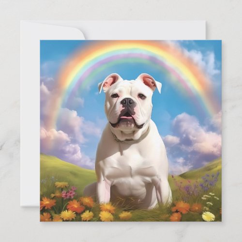 American Bulldog Rainbow Bridge Custom Name Dog