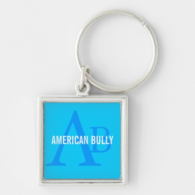 American Bully Breed Monogram Keychain (Front)