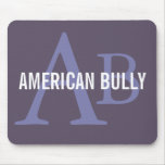 American Bully Breed Monogram Mouse Pad
