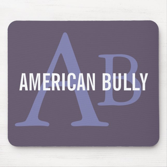 American Bully Breed Monogram Mouse Pad (Front)