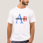 American Bully Breed Monogram T-shirt at Zazzle