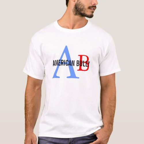 American Bully Breed Monogram T_Shirt
