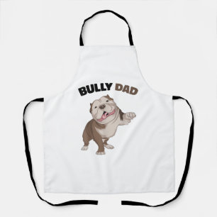 American Bully Dad Dog Owner Father Funny Men Apron
