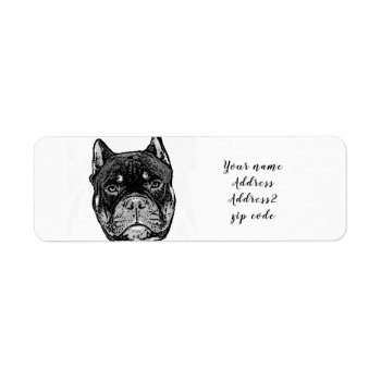American Bully Dog Address Labels by ritmoboxer at Zazzle