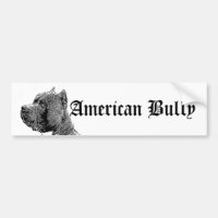 American Bully Dog bumper sticker